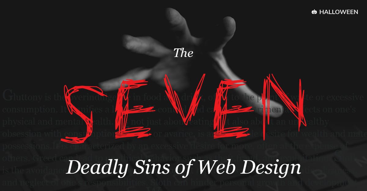 The Seven Deadly Sins of Web Design